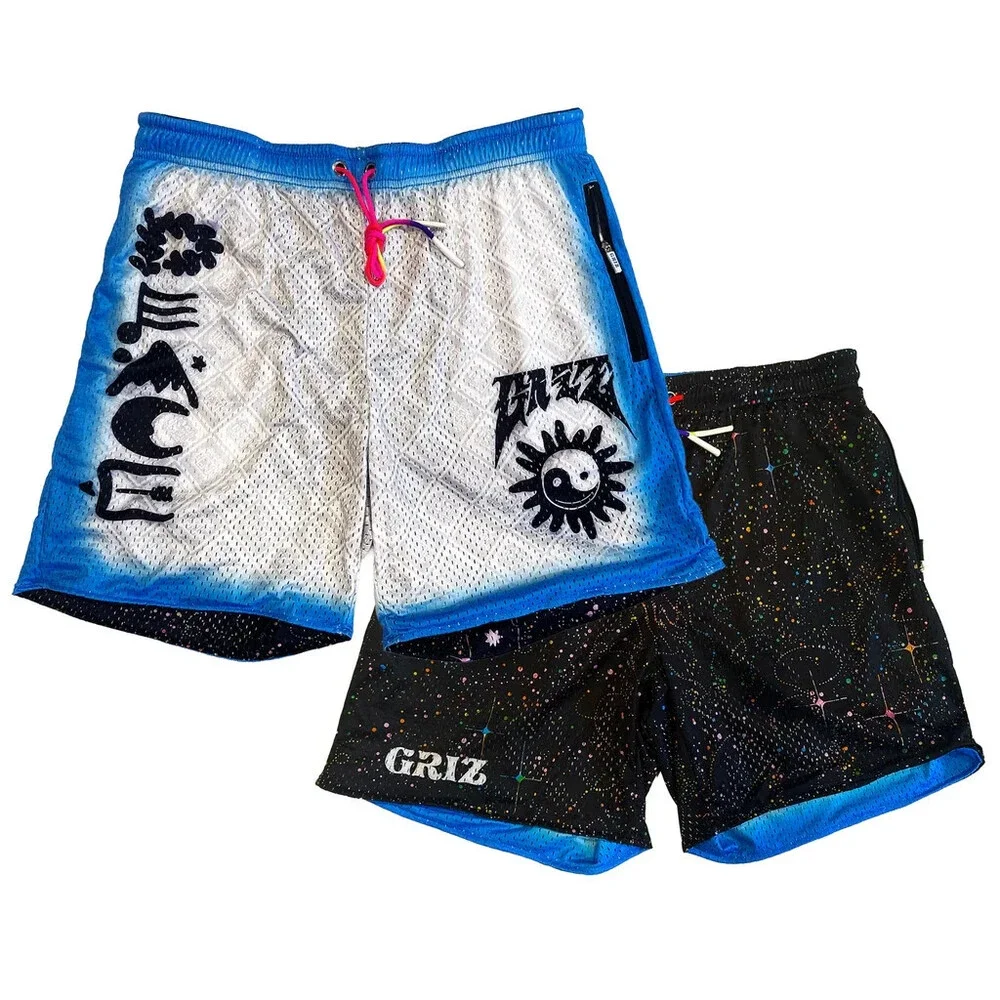 GRiZ GEMINI 2-Tone Reversible Lounge Shorts Small S